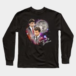 The Menendez Brothers 90s Moon Aesthetic Long Sleeve T-Shirt